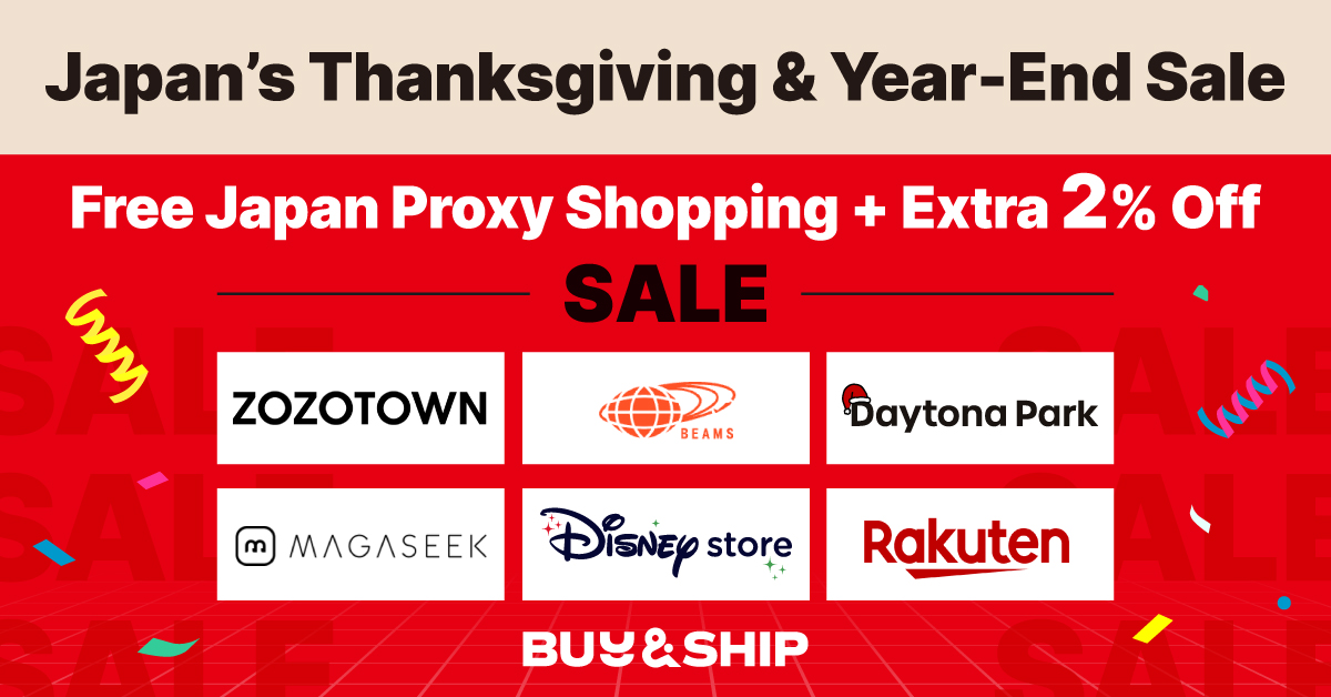 Shop Japan&rsquo;s Thanksgiving and Year-End Sale with proxy shopping 