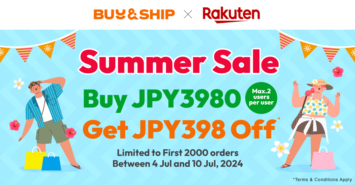 Yen Hits New Low!Save Up to JPY398 in Rakuten Japan!